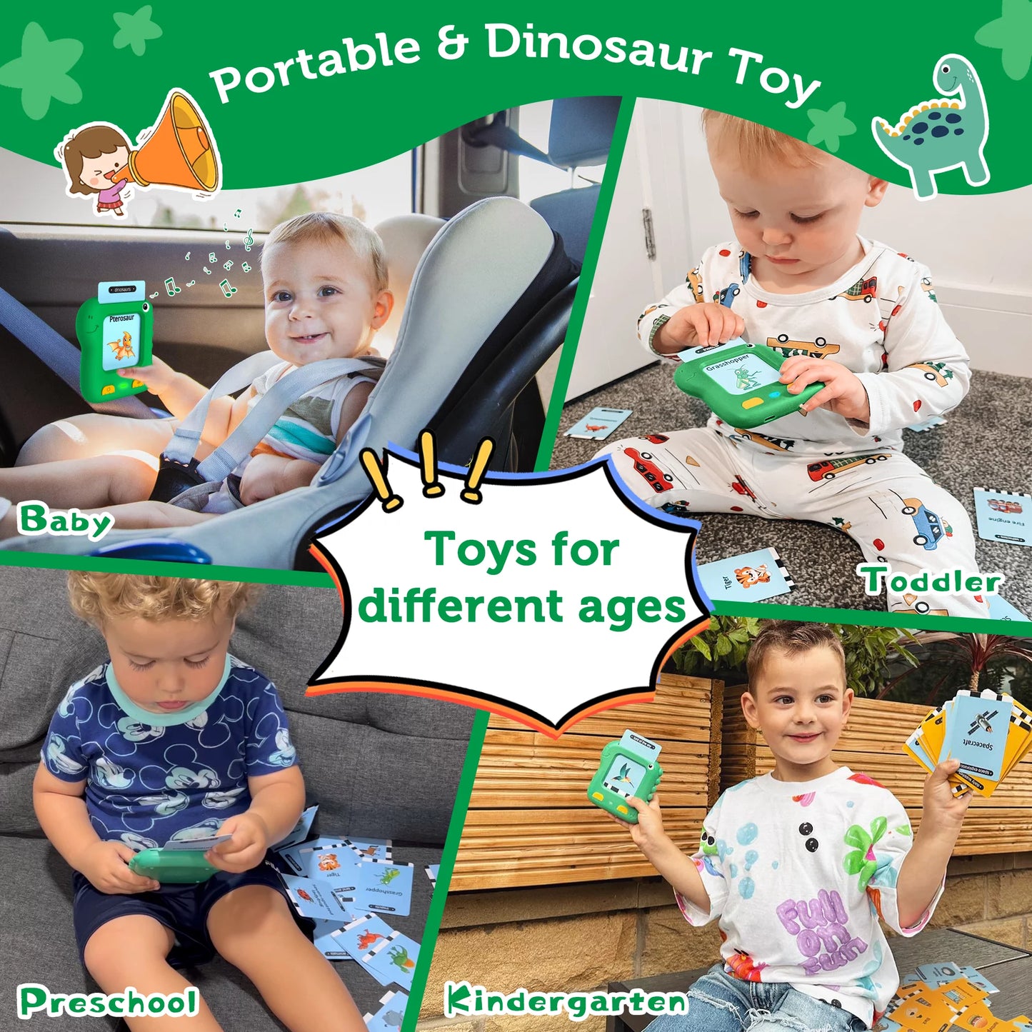 Talking Flash Cards, Educational Interactive Preschool Toys