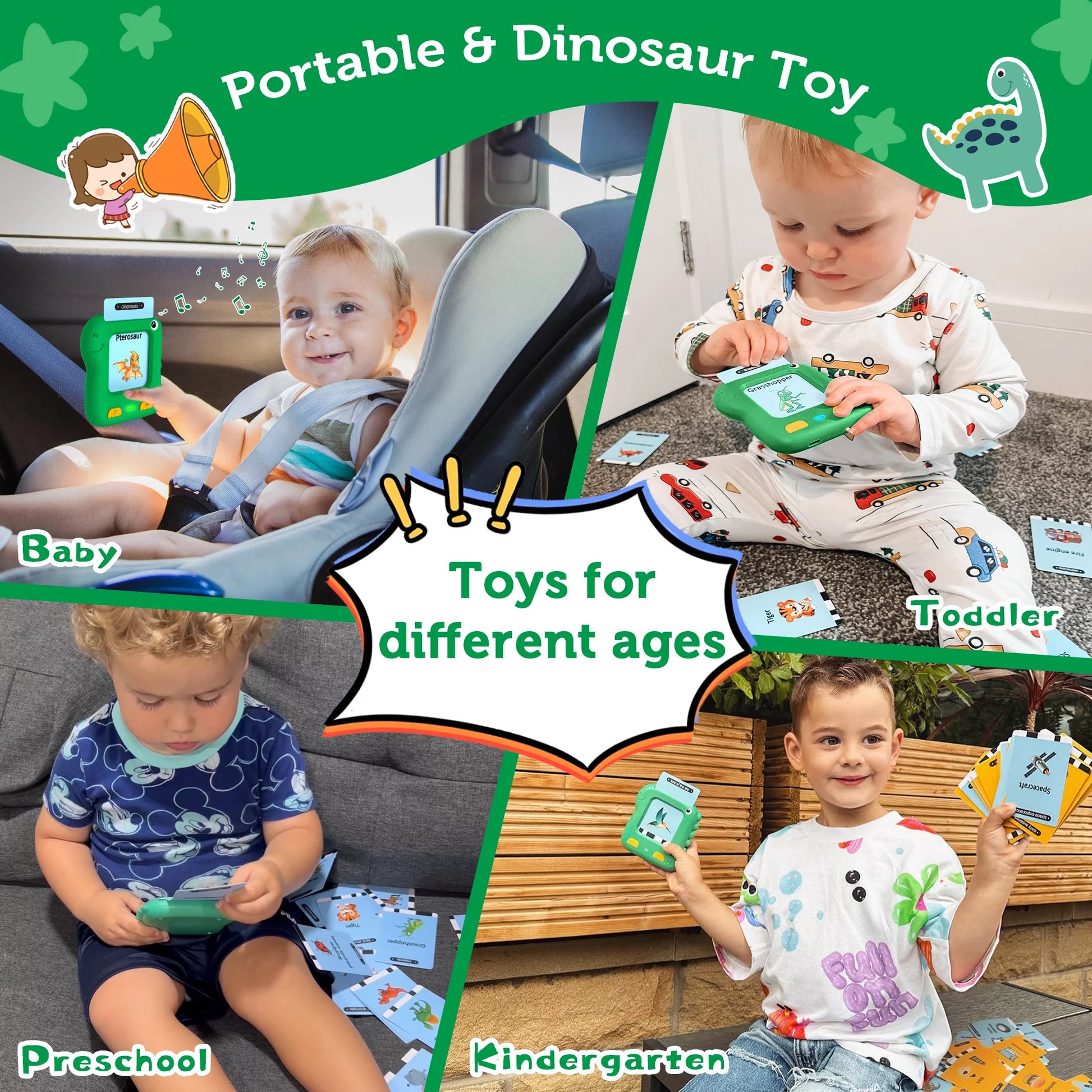 Talking Flash Cards, Educational Interactive Preschool Toys