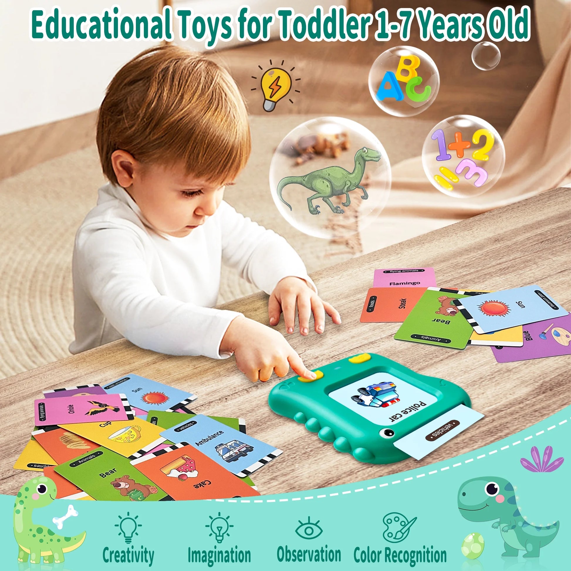 Talking Flash Cards, Educational Interactive Preschool Toys
